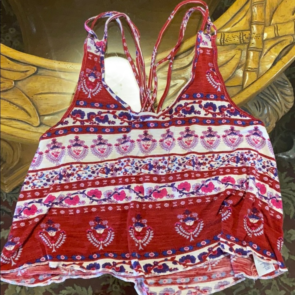 ✨Maroon Patterned Crop ❣️ - Picture 4 of 7